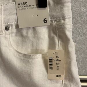 Aeropostale White Jean Shorts